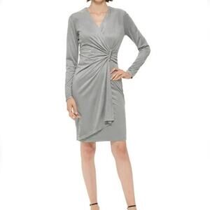 Calvin Klein Velvet Side‑Bar Trim Cocktail Dress Women 14 NWT